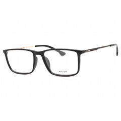 Police Men's Eyeglasses - Shiny Black Injected Propionate Rectangular | VPLB48 0Z42