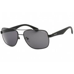 Police Men's Sunglasses - Semi Matte Black Metal Aviator Shape Frame | SPL655 0531
