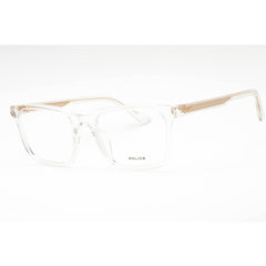 Police Unisex Eyeglasses - Shiny Crystal Acetate Square Shape Frame | VPLF76M 0P79