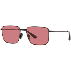 Prada Men's Sunglasses - Black Metal Full Rim Pilot Frame Red Lens | 0PR 52YS 1BO06O