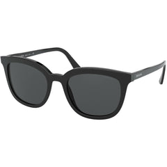 Prada Women's Sunglasses - Black Plastic Full Rim Frame Grey Lens | 0PR 03XSF 1AB5S0