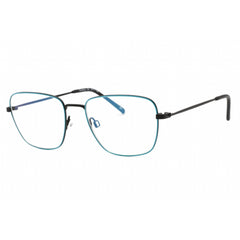 Prive Revaux Men's Eyeglasses - Metal Square Frame | Haring Caviar Black/Sky Blue