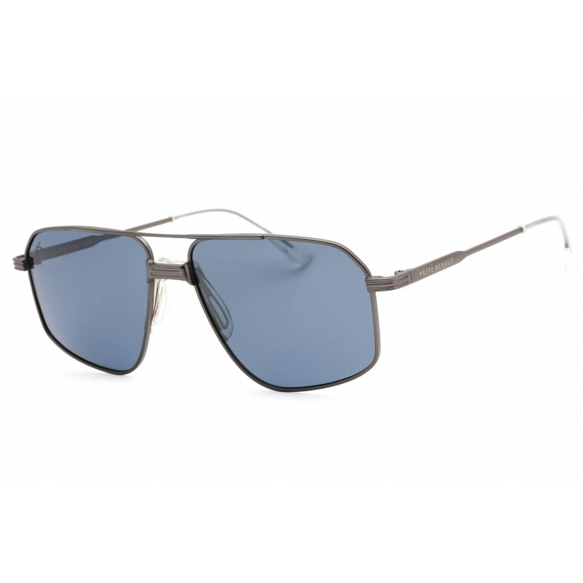 Prive Revaux Men's Sunglasses - Blue Lens Metal Aviator Shape Frame