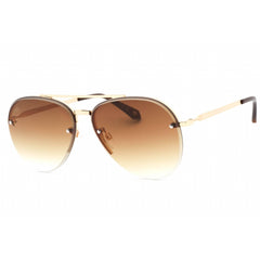 Prive Revaux Unisex Sunglasses - Brown Gradient Lens Aviator Full Rim | Glide Gold