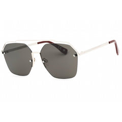 Prive Revaux Unisex Sunglasses - Grey Lens Half Rim Aviator Frame | One Palladium