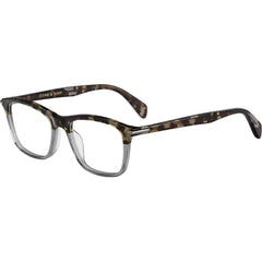 Rag and Bone Men's Eyeglasses - Black Grey Plastic Full Rim Rectangular | RNB7024 008A