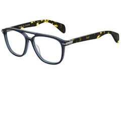 Rag and Bone Men's Eyeglasses - Blue Plastic Full Rim Square Frame | RNB7012 0PJP
