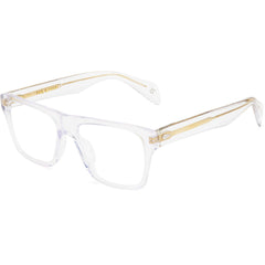 Rag and Bone Men's Eyeglasses - Crystal Plastic Full Rim Rectangular | RNB7036 0900
