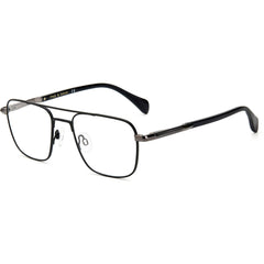 Rag and Bone Men's Eyeglasses - Matte Black Metal Full Rim Square | RNB7034/G 0003