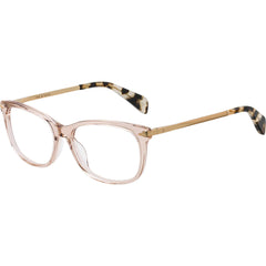 Rag and Bone Women's Eyeglasses - Pink Full Rim Rectangular Frame | RNB3006 035J