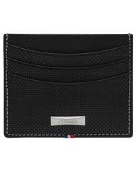 S.T. Dupont Unisex Credit Card Holder - Defi Light Perforated Black Leather | 170406