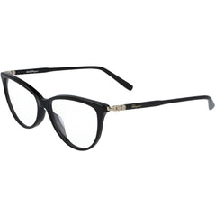 Salvatore Ferragamo Unisex Eyeglasses - Black Acetate Full Rim Cat Eye | SF2870 001
