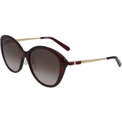 Salvatore Ferragamo Unisex Sunglasses - Wine Full Rim Frame Grey Lens | SF973SA 606