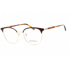 Salvatore Ferragamo Women's Eyeglasses - Gold/Tortoise Full Rim Frame | SF2201 723