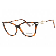 Salvatore Ferragamo Women's Eyeglasses - Tortoise Plastic Cat Eye Frame | SF2949R 240
