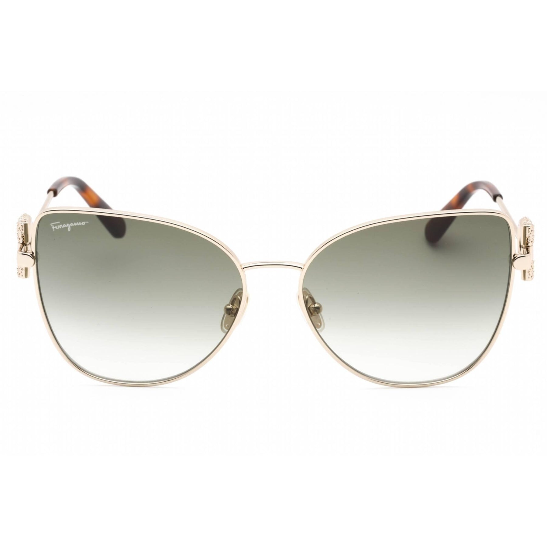 Salvatore Ferragamo Women\'s Sunglasses with Gold Frame Salvatore Ferragamo Sunglasses SF150S 721 Light Gold Ivory  main image 3