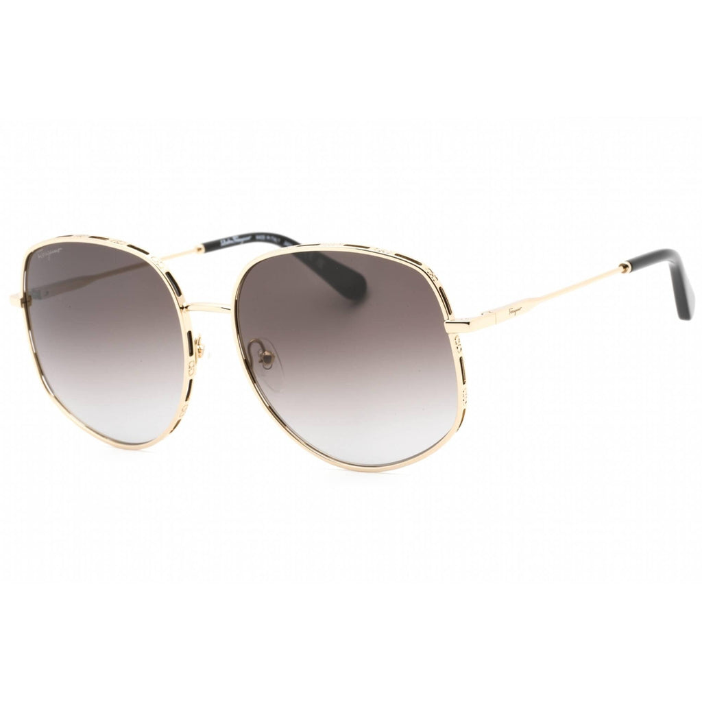 Ferragamo oversized sunglasses gold and black frame Ferragamo Glasses & Sunglasses | Free Shipping | Eyeconic main image 4