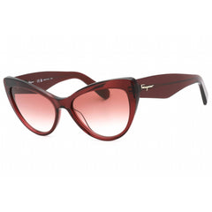 Salvatore Ferragamo Women's Sunglasses - Wine Full Rim Cat Eye Frame | SF930S 606