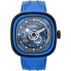 SevenFriday Men's Watch - PS Series CCB Semi-Skeleton Dial Silicone Strap | PS3-04