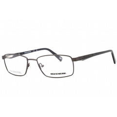 Skechers Men's Eyeglasses - Matte Gunmetal Metal Rectangular Frame | SE3232 009