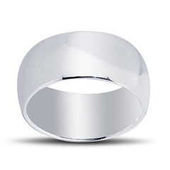 Sterling Silver 10mm Band Ring - R-10