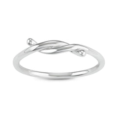Sterling Silver Small Twist Ring - W-1621