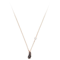 Swarovski Women's Necklace - Naughty Rose Gold and Black Crystals | 5516018