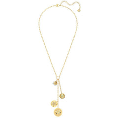 Swarovski Women's Necklace - Shine Yellow Gold Plated Colored Crystals | 5524186
