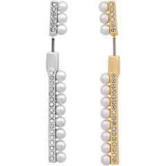 Swarovski Women's Pierced Earrings - Lisboa Mixed Plated Crystals and Pearls | 5368797