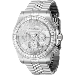 Technomarine Men's Watch - Manta Ray Chrono White Dial Silver Bracelet | TM-222016