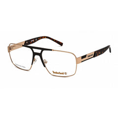 Timberland Men's Eyeglasses - Clear Lens Pale Gold Rectangular Frame | TB1702 032