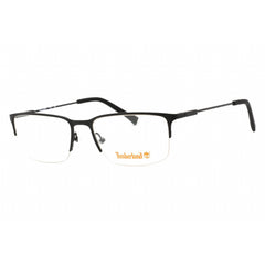 Timberland Men's Eyeglasses - Matte Black Full Rim Rectangular Frame | TB1758 002
