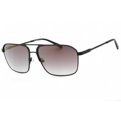 Timberland Men's Sunglasses - Matte Black Metal Full Rim Aviator Frame | TB9316 02D