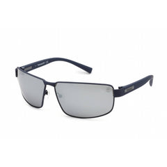 Timberland Men's Sunglasses - Navy/Grey Rectangular Metal Full Rim Frame | TB9238 91D