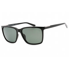 Timberland Men's Sunglasses - Shiny Black Full Rim Square Metal Frame | TB9280-H 01R