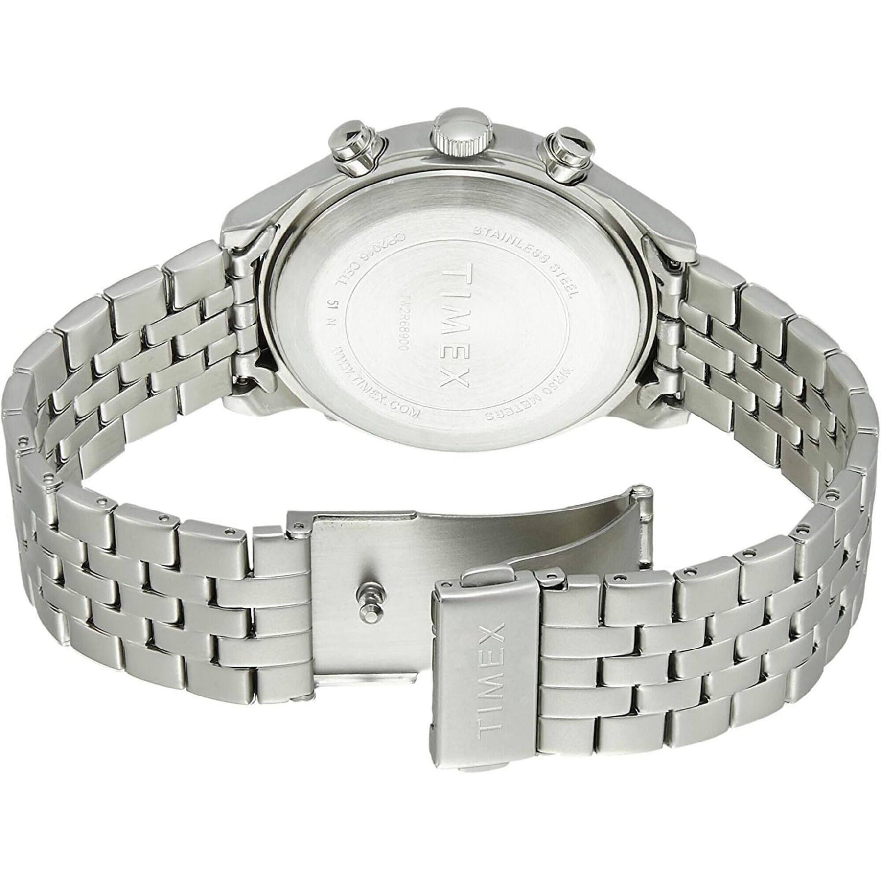 Timex Men s MK1 Chronograph 42mm Stainless Steel Bracelet Watch TW2R68900