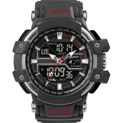 Timex Men's Watch - UFC Combat Analog-Digital Black Dial Grey Strap | TW5M51900JT