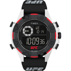 Timex Men's Watch - UFC Kick Chronograph Black Digital Dial Resin Strap | TW2V86700