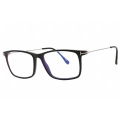 Tom Ford Men's Eyeglasses - Matte Black Rectangular Acetate Full Rim | FT5758-B 002