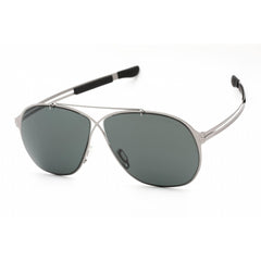 Tom Ford Men's Sunglasses - Shiny Light Ruthenium Metal Frame Blue Lens | FT0829 14V