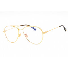 Tom Ford Unisex Eyeglasses - Shiny Deep Gold Metal Frame | FT5800-B 030