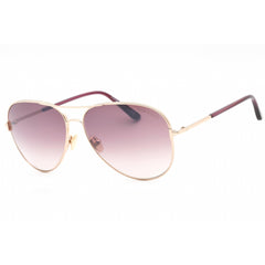 Tom Ford Unisex Sunglasses - Bordeaux Mirror Lens Metal Aviator Frame | FT0823 28U