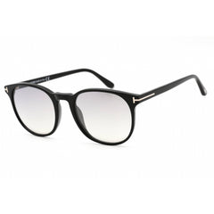Tom Ford Unisex Sunglasses - Shiny Black Metal Round Frame, 51 mm | FT0858 01C