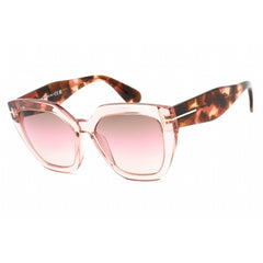 Tom Ford Unisex Sunglasses - Shiny Pink Plastic Frame Gradient Brown Lens | FT0939 72F