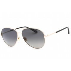 Tom Ford Unisex Sunglasses - Shiny Rose Gold Metal Full Rim Aviator Frame | FT0823 28D