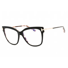 Tom Ford Women's Eyeglasses - Black/Other Plastic Cat Eye Frame | FT5704-B 005