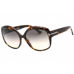 Tom Ford Women's Sunglasses - Coloured Havana Plastic Cat Eye Shape Frame | FT0919 55B