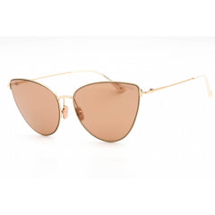 Tom Ford Women's Sunglasses - Gold Metal Frame Brown Mirror Lens | FT1005 32G