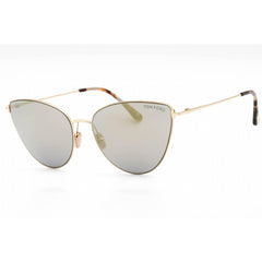 Tom Ford Women's Sunglasses - Gold Metal Full Rim Cat Eye Mirrored Frame | FT1005 32C