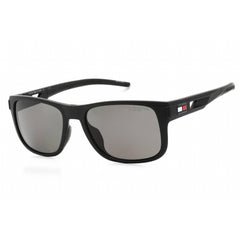 Tommy Hilfiger Men's Sunglasses - Matte Black Square Plastic Frame | TH 1913/S 0003 M9